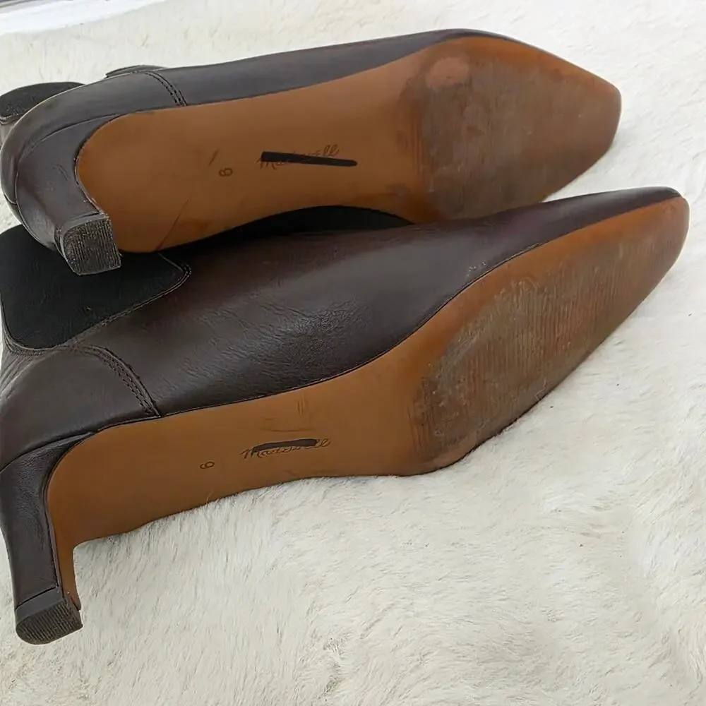 Madewell The Dimes Chelsea Dark Brown Turkish Coffee Ankle Booties 9